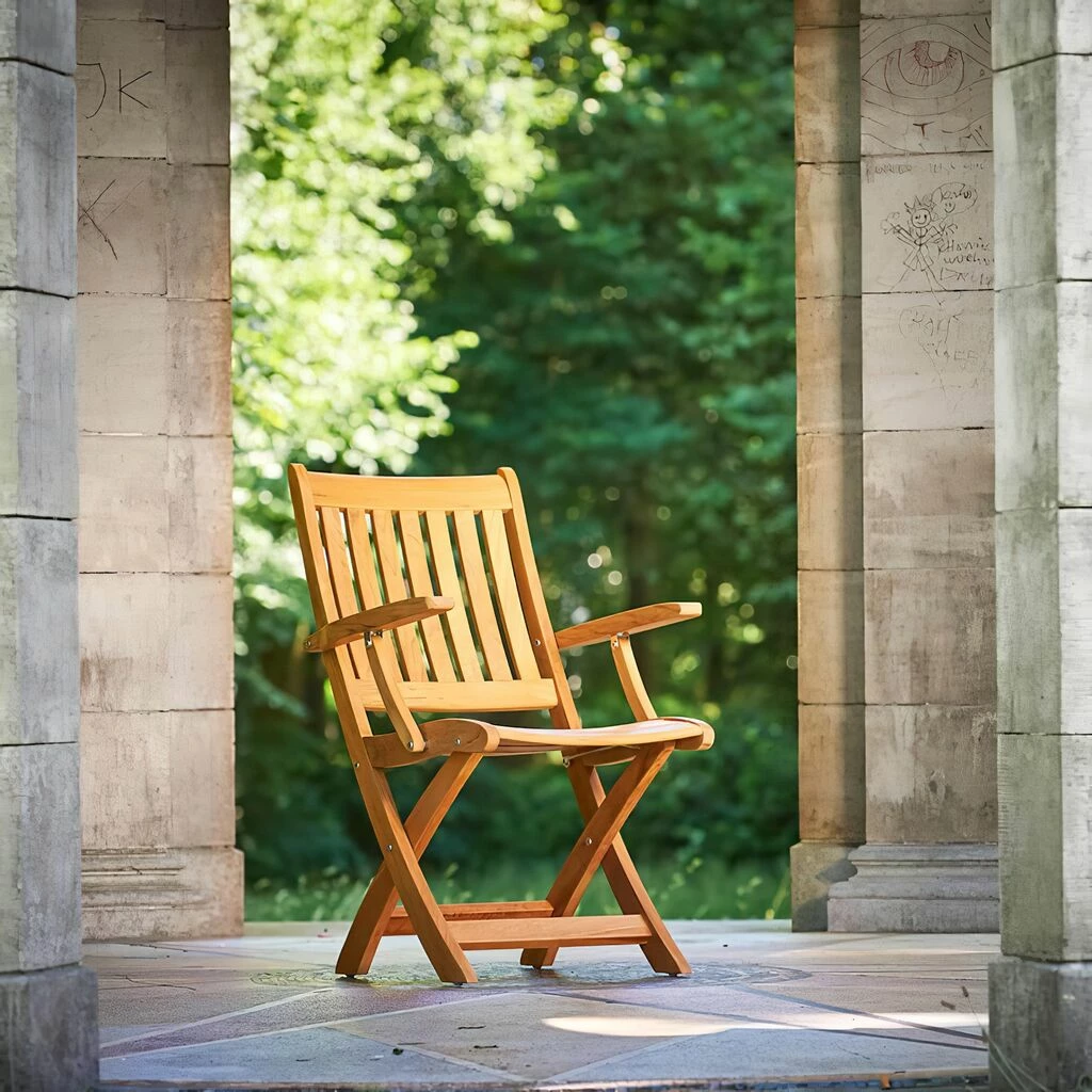 Hochwertiger Garten Klappstuhl Aus Teakholz - Blake Klappstuhl 4 Hochwertiger Garten Klappstuhl Aus Teakholz - Blake Klappstuhl – Bild 2