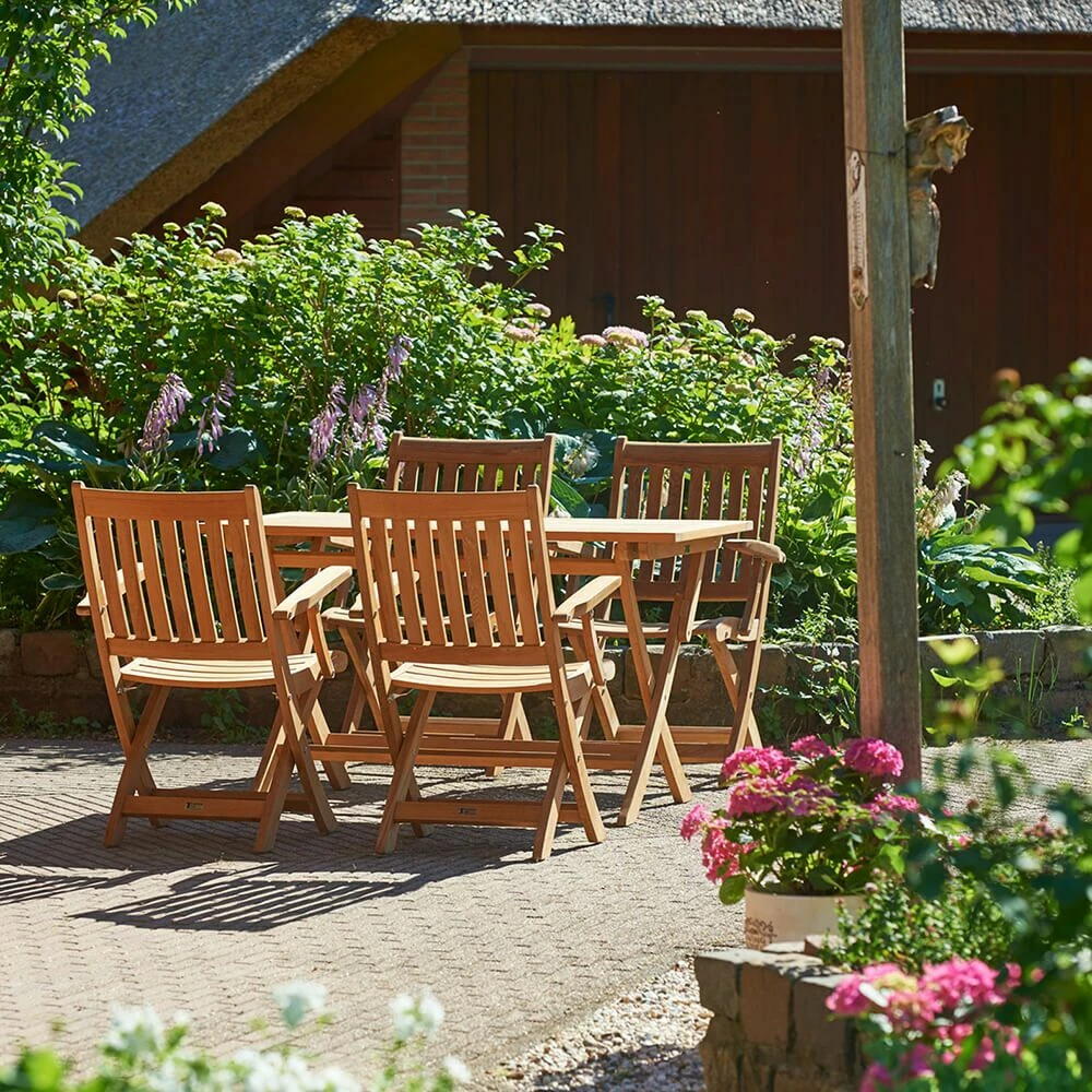 Hochwertiger Garten Klappstuhl Aus Teakholz - Blake Klappstuhl 6 Hochwertiger Garten Klappstuhl Aus Teakholz - Blake Klappstuhl – Bild 4
