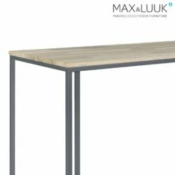 Hoher Garten Esstisch Von Max & Luuk - Aluminium Und Teakholz - Joe Tisch -GARTENTRAUM Verkäufe hoher garten esstisch von max luuk aluminium und teakholz joe tisch3