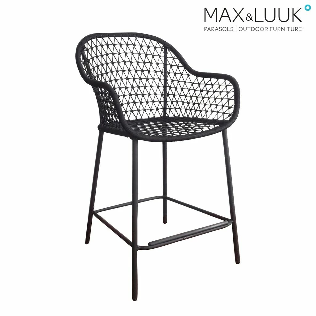 Hoher Geflecht Gartenstuhl Aus Aluminium Von Max & Luuk Für Den Outdoor Essbereich - Anna Stuhl 3 Hoher Geflecht Gartenstuhl Aus Aluminium Von Max & Luuk Für Den Outdoor Essbereich - Anna Stuhl