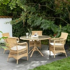 In Handarbeit Geflochtener Gartensessel In Hellbraun - Gartensessel Malte -GARTENTRAUM Verkäufe in handarbeit geflochtener gartensessel in hellbraun gartensessel malte7