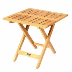 Klappbarer Garten Beistelltisch Aus Teakholz - Eckig - Toby Beistelltisch