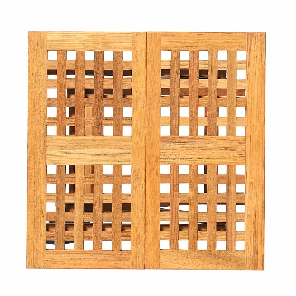 Klappbarer Garten Beistelltisch Aus Teakholz - Eckig - Toby Beistelltisch 4 Klappbarer Garten Beistelltisch Aus Teakholz - Eckig - Toby Beistelltisch – Bild 2