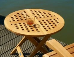 Klappbarer Garten Beistelltisch Aus Teakholz - Rund - Toby Beistelltisch -GARTENTRAUM Verkäufe klappbarer garten beistelltisch aus teakholz rund toby beistelltisch4