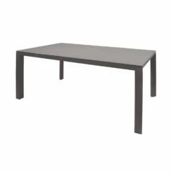 Klassischer Aluminium Esstisch Mit Glaskeramikplatte - Azzoso