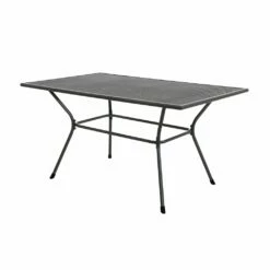 Klassischer Esstisch Aus Stahl Mit Grauer Beschichtung - Hirdan