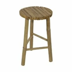 Klassischer Hocker Für Die Terrasse Aus Bambusholz - Hocker Bambana