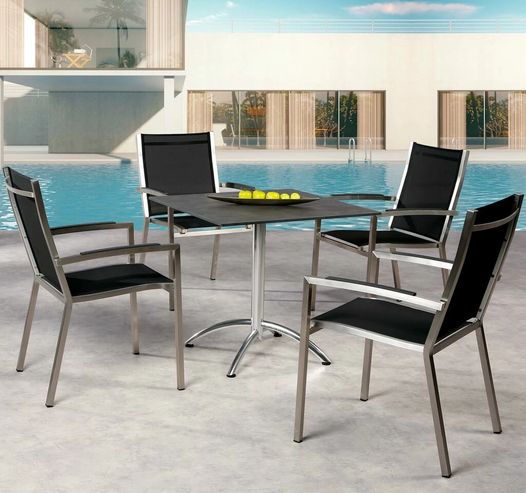 Kleine 4-Sitzer Gartengarnitur Mit Klapptisch - Sitzgruppe Clarere 3 Kleine 4-Sitzer Gartengarnitur Mit Klapptisch - Sitzgruppe Clarere