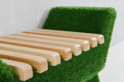 Kleine Gartenbank - Holz, GFK & Kunstrasen - Topiary - Fenke -GARTENTRAUM Verkäufe kleine gartenbank holz gfk kunstrasen topiary fenke4