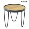 Kleiner Beistelltisch Für Den Garten - Borek - Edelstahl & Holz - Rund - Pesaro Beistelltisch