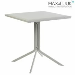 Kleiner Eckiger Gartentisch Von Max&Luuk - Aluminium - Modern - 70x70cm - Stripe Gartentisch