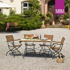 Landhaus Stil Gartenstuhl Aus Schmiedeeisen & Resysta - MBM - Klappbar - Sessel Brazil -GARTENTRAUM Verkäufe landhaus stil gartenstuhl aus schmiedeeisen resysta mbm klappbar sessel brazil2