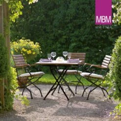 Landhaus Stil Gartenstuhl Aus Schmiedeeisen & Resysta - MBM - Klappbar - Sessel Brazil -GARTENTRAUM Verkäufe landhaus stil gartenstuhl aus schmiedeeisen resysta mbm klappbar sessel brazil3