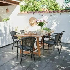 Langer Esstisch Für Den Garten Aus Teakholz - Esstisch Trym -GARTENTRAUM Verkäufe langer esstisch fuer den garten aus teakholz esstisch trym3
