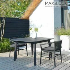 Langer Esstisch Für Den Garten Von Max & Luuk Aus Dunklen Teakholz - Lennon Tisch -GARTENTRAUM Verkäufe langer esstisch fuer den garten von max luuk aus dunklen teakholz lennon tisch2