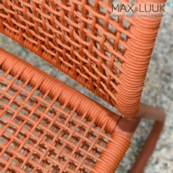 Loungechair Mit Geflecht Aus Aluminium In Orange - Max & Luuk - Florence Loungechair -GARTENTRAUM Verkäufe loungechair mit geflecht aus aluminium in orange max luuk florence loungechair3