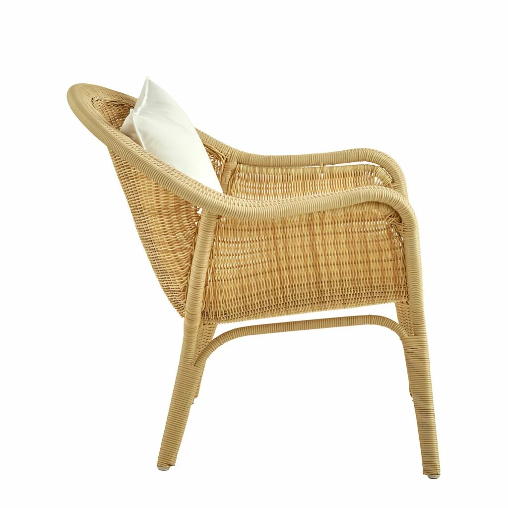 Loungesessel Für Den Garten In Natürlicher Rattanoptik - Sessel Kjer 4 Loungesessel Für Den Garten In Natürlicher Rattanoptik - Sessel Kjer – Bild 2