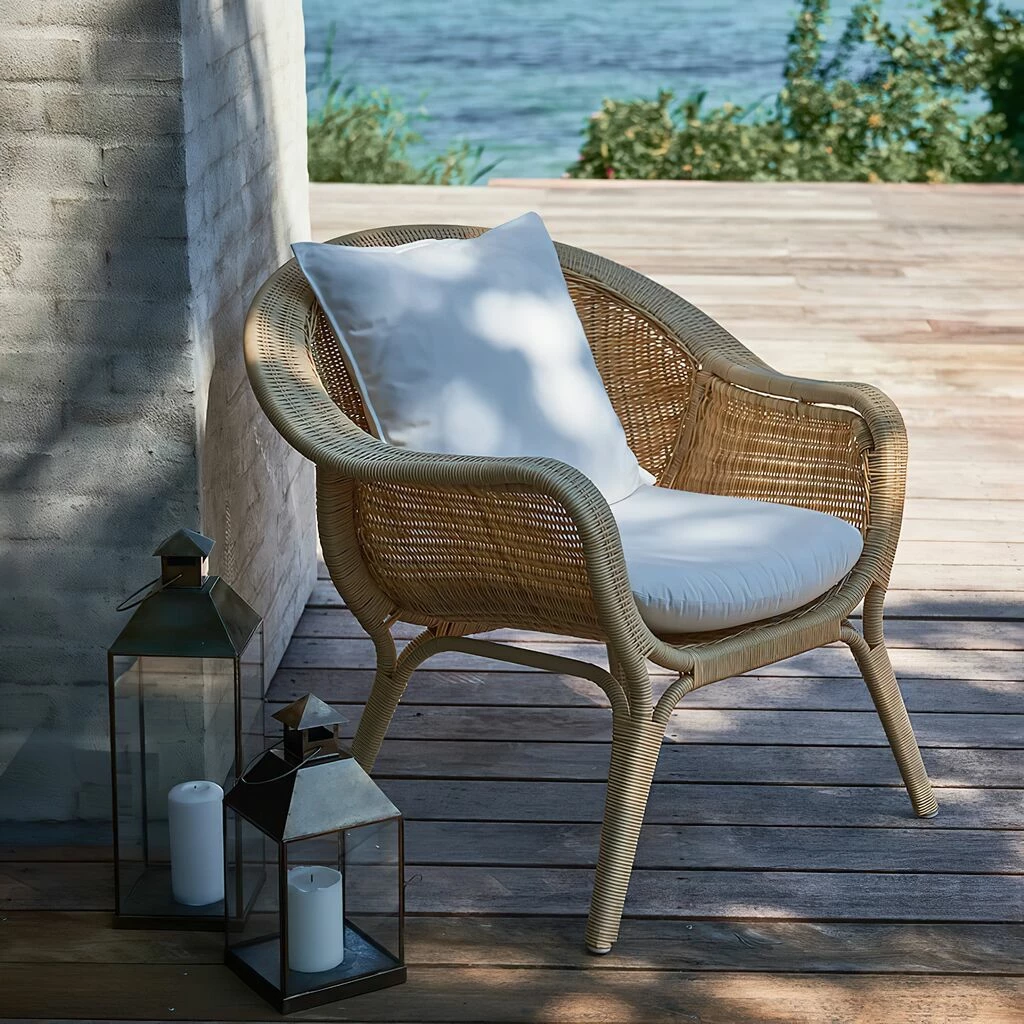 Loungesessel Für Den Garten In Natürlicher Rattanoptik - Sessel Kjer 6 Loungesessel Für Den Garten In Natürlicher Rattanoptik - Sessel Kjer – Bild 4