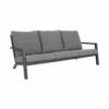Loungesofa 3-Sitzer Mit Auflagen In Grau - Loungesofa Muran -GARTENTRAUM Verkäufe loungesofa 3 sitzer mit auflagen in grau loungesofa muran