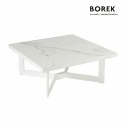 Loungetisch 81cm - Weiß - Quadratisch Von Borek - Loungetisch Arta