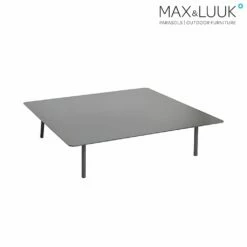 Loungetisch Quadratisch Aus Alu - Schwarz - Loungetisch Kick