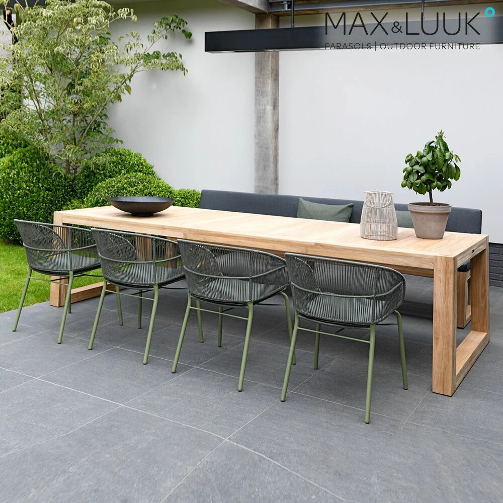 Max & Luuk Gartenstuhl Aus Aluminium Und Geflecht - Verschiedene Farben - Kane Stuhl 4 Max & Luuk Gartenstuhl Aus Aluminium Und Geflecht - Verschiedene Farben - Kane Stuhl – Bild 2