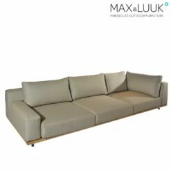 Max & Luuk Lounge Sofa Mit Polstern Und Zwei Armlehnen - Luke 3-Sitzer