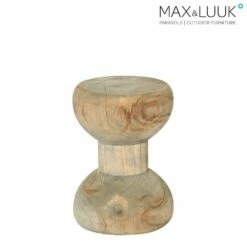 Max & Luuk Outdoor Beistelltisch Aus Teakholz - Rund - Eli Beistelltisch