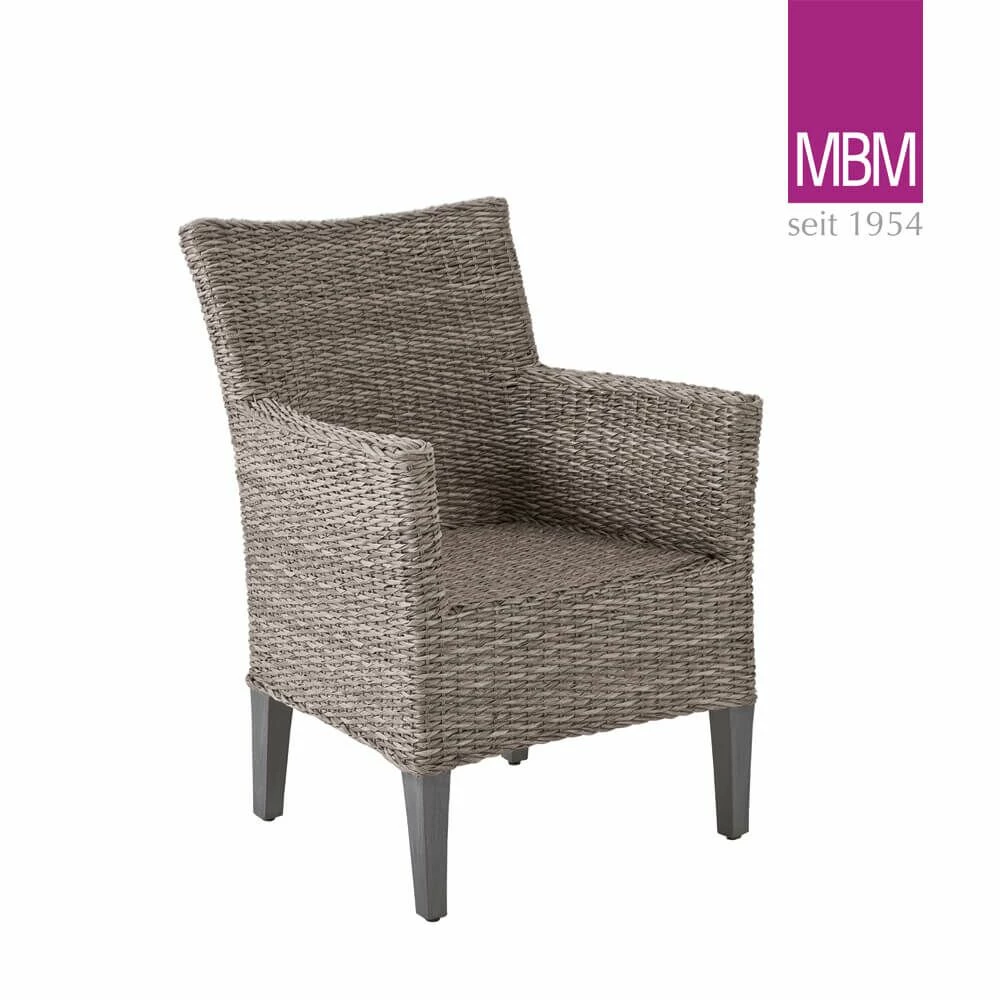 MBM Gartensessel Aus Resysta & Mirotex-Geflecht - Grau - Modern - Sessel Madrigal 3 MBM Gartensessel Aus Resysta & Mirotex-Geflecht - Grau - Modern - Sessel Madrigal