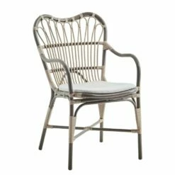 Moccachino Farbener Stuhl Für Den Garten Mit Arm- Und Rückenlehne - Gartenstuhl Finja