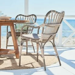 Moccachino Farbener Stuhl Für Den Garten Mit Arm- Und Rückenlehne - Gartenstuhl Finja -GARTENTRAUM Verkäufe moccachino farbener stuhl fuer den garten mit arm und rueckenlehne gartenstuhl finja3