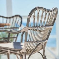 Moccachino Farbener Stuhl Für Den Garten Mit Arm- Und Rückenlehne - Gartenstuhl Finja -GARTENTRAUM Verkäufe moccachino farbener stuhl fuer den garten mit arm und rueckenlehne gartenstuhl finja4