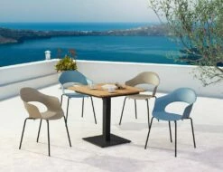 Moderne 4-Sitzer Möbelgruppe Mit Quadratischem Tisch - Rumino -GARTENTRAUM Verkäufe moderne 4 sitzer moebelgruppe mit quadratischem tisch rumino2