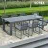 Moderne Garten Sitzgruppe - Aluminium Grau - Gartenstühle & Tisch - Borek - Andria Sitzgruppe -GARTENTRAUM Verkäufe moderne garten sitzgruppe aluminium grau gartenstuehle tisch borek andria sitzgruppe