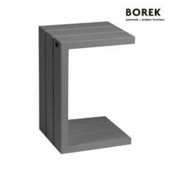 Moderner Ablagetisch Aus Aluminium - Anthrazit - Samos Beistelltisch