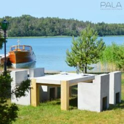 Moderner Garten Esstisch Aus Lärchenholz Mit Beton Tischplatte - Kimi -GARTENTRAUM Verkäufe moderner garten esstisch aus laerchenholz mit beton tischplatte kimi5