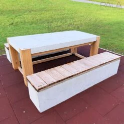 Moderner Garten Esstisch Aus Lärchenholz Mit Beton Tischplatte - Kimi -GARTENTRAUM Verkäufe moderner garten esstisch aus laerchenholz mit beton tischplatte kimi6