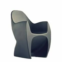 Moderner Gartensessel Aus Kunststoff - UV-Beständig- Frostsicher- Anthrazit - Kaiulani