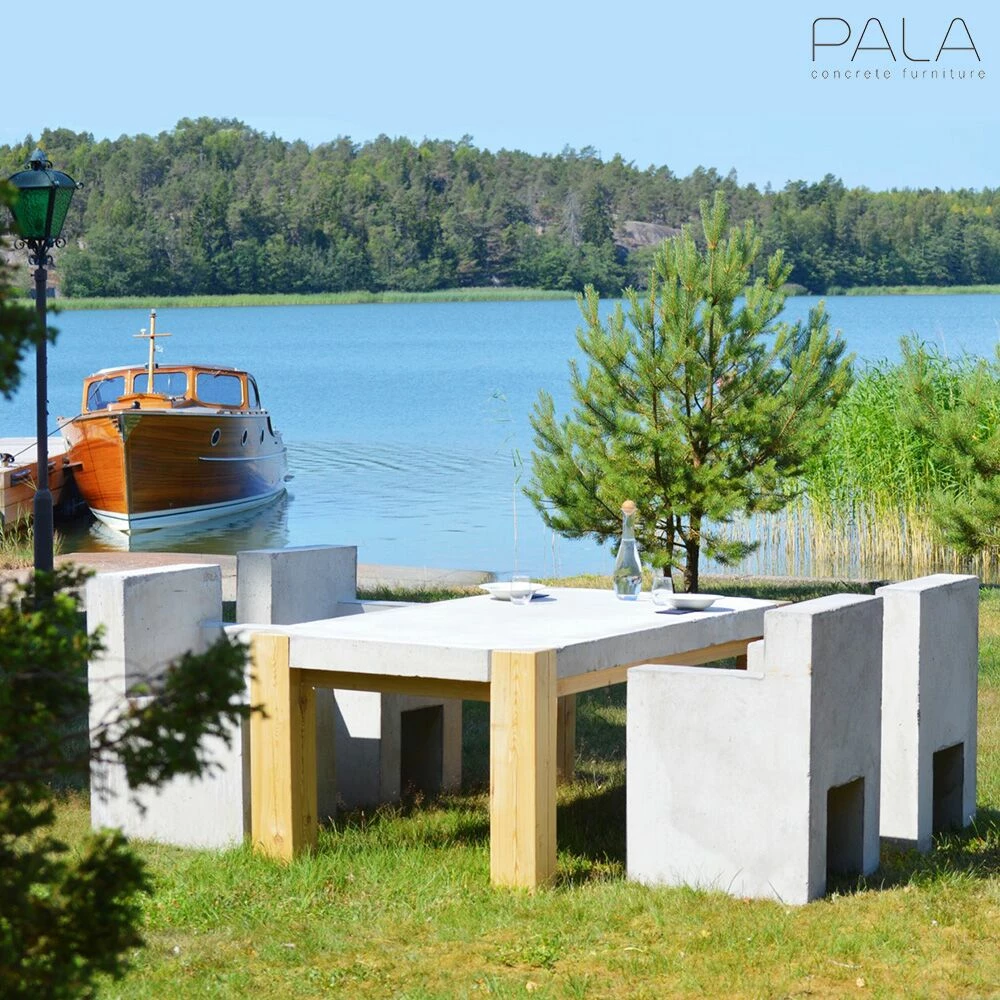 Moderner Gartenstuhl Mit Lehne Aus Beton - Wetterbeständig - Henna 7 Moderner Gartenstuhl Mit Lehne Aus Beton - Wetterbeständig - Henna – Bild 5