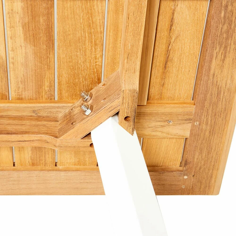 Moderner Gartentisch Aus Teakholz & Alu - Quadratisch - Rory Gartentisch 5 Moderner Gartentisch Aus Teakholz & Alu - Quadratisch - Rory Gartentisch – Bild 3