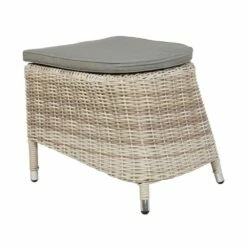 Moderner Outdoor-Hocker Aus Rattangeflecht - Gartenhocker Refi