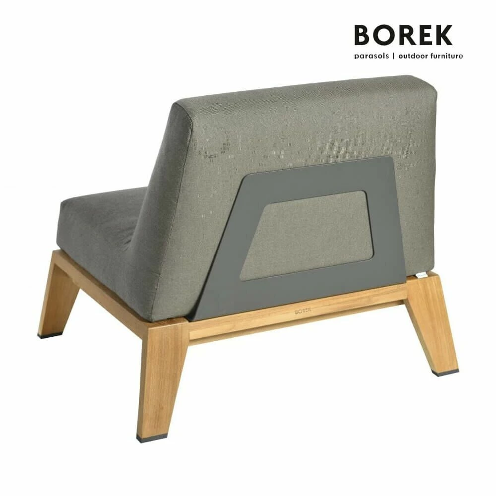 Moderner Teak Loungestuhl Mit Rollen - Stuhl Hybrid 3 Moderner Teak Loungestuhl Mit Rollen - Stuhl Hybrid