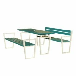 Modernes Gartenmöbel Set Aus Holz Und Metall - Aenny