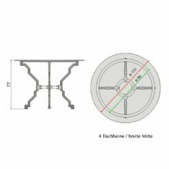 Modernes Rundes Tischgestell Aus Gusseisen Für Den Garten - Arnor -GARTENTRAUM Verkäufe modernes rundes tischgestell aus gusseisen fuer den garten arnor3