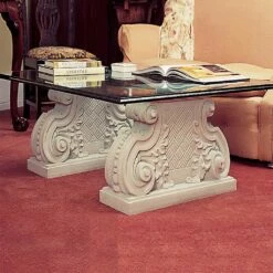 Naturstein Tisch Mit Glas Platte - Duddon Old Hall