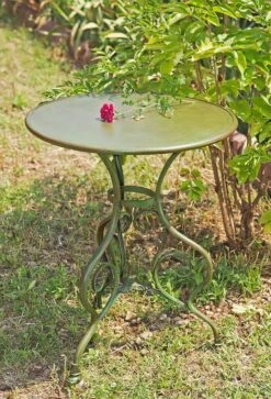 Nostalgischer Runder Gartentisch Aus Schmiedeeisen - Orane -GARTENTRAUM Verkäufe nostalgischer runder gartentisch aus schmiedeeisen orane3