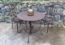 Nostalgisches Gartenmöbelset Mit Tisch Und Stühlen - Acier 8 Nostalgisches Gartenmöbelset Mit Tisch Und Stühlen - Acier -GARTENTRAUM Verkäufe nostalgisches gartenmoebelset mit tisch und stuehlen acier3