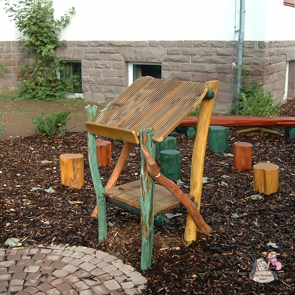 Offenes Klassenzimmer Mit Pult, Bänken Und Hockern Aus Holz - Offenes Klassenzimmer Pfeiffer 4 Offenes Klassenzimmer Mit Pult, Bänken Und Hockern Aus Holz - Offenes Klassenzimmer Pfeiffer – Bild 3