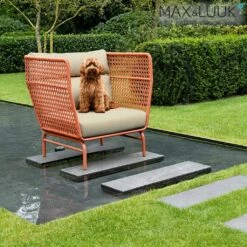 Oranger Retro Loungesessel Mit Armlehnen Für Den Garten Von Max & Luuk - Jane Gartensessel -GARTENTRAUM Verkäufe oranger retro loungesessel mit armlehnen fuer den garten von max luuk jane gartensessel2