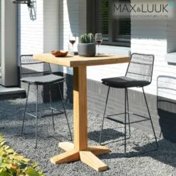 Outdoor Bartisch Aus Teakholz - 70x80cm - Max&Luuk - Bruce Bartisch -GARTENTRAUM Verkäufe outdoor bartisch aus teakholz 70x80cm max luuk bruce bartisch3